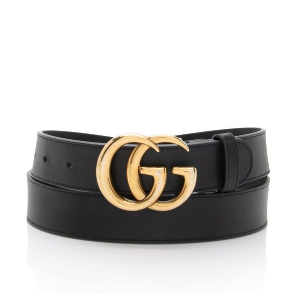 Gucci Accessories - Gucci Leather GG Marmont Slim Belt - Size 36 / 90